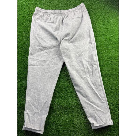 Zara Joggers Sweatpants Sz XL Gray Drawstring Tapered Leg Casual Mens - Picture 2 of 8